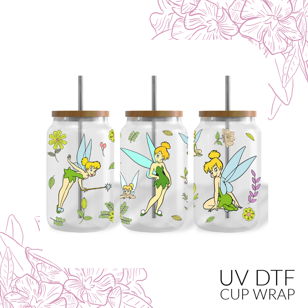 🧚 Tinkerbell Magic – UV DTF Cup Wrap